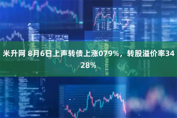 米升网 8月6日上声转债上涨079%，转股溢价率3428%